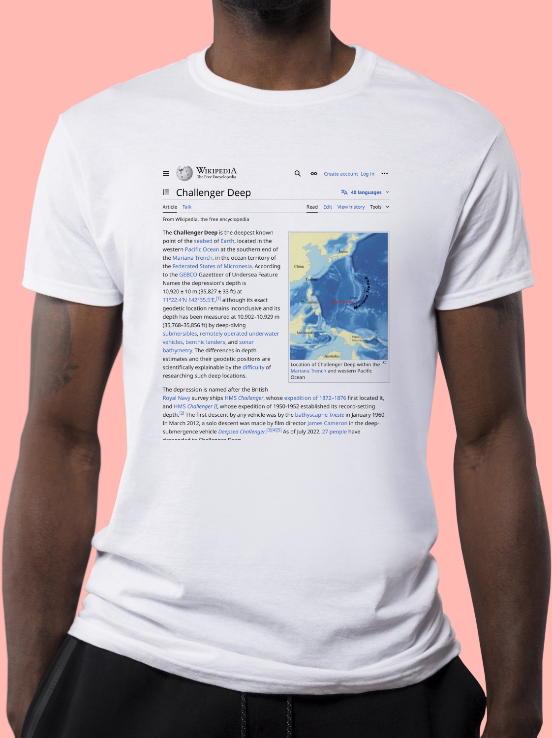 Challenger Deep Wikipedia T-Shirt