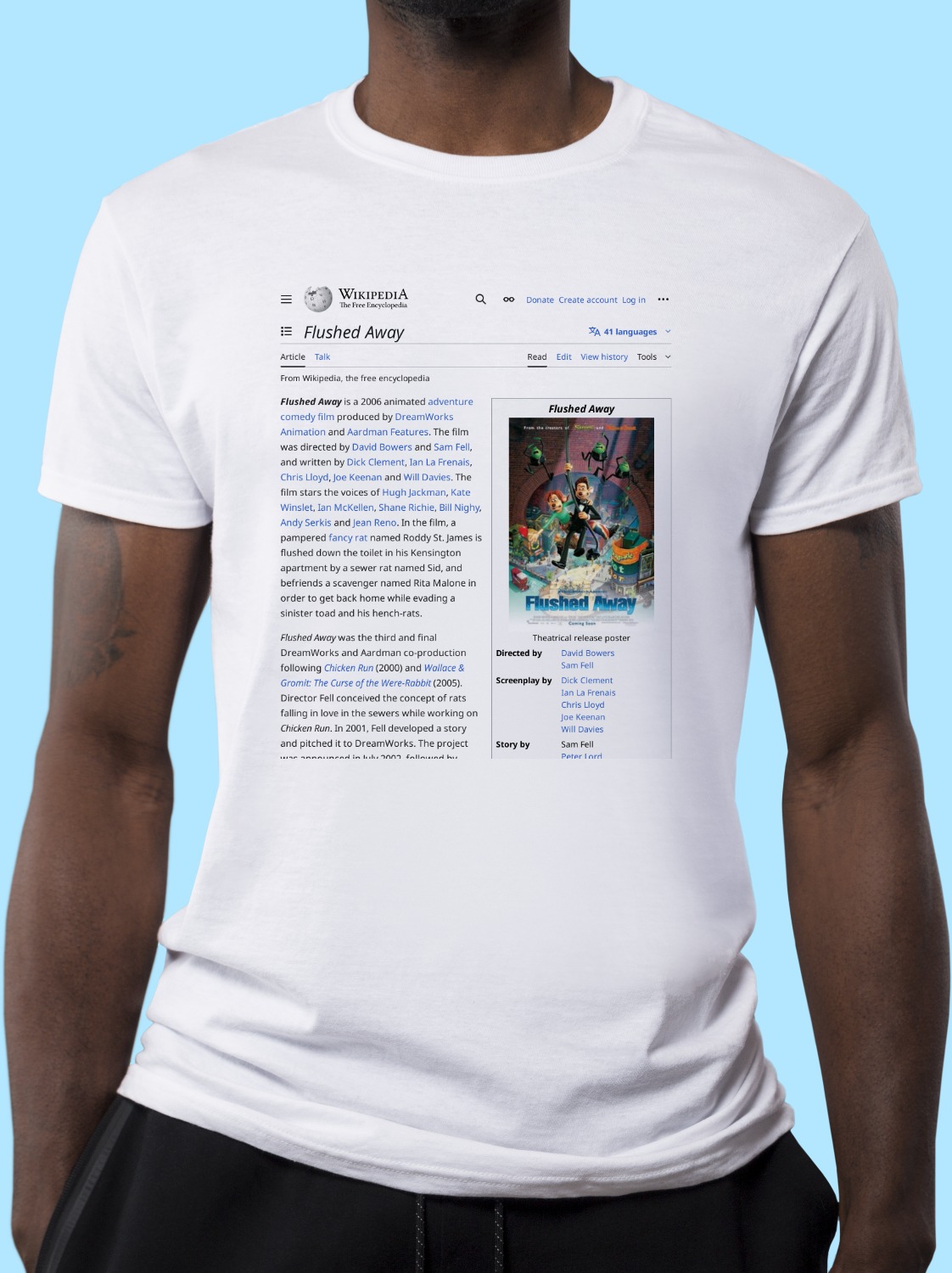 Flushed Away Wikipedia TShirt
