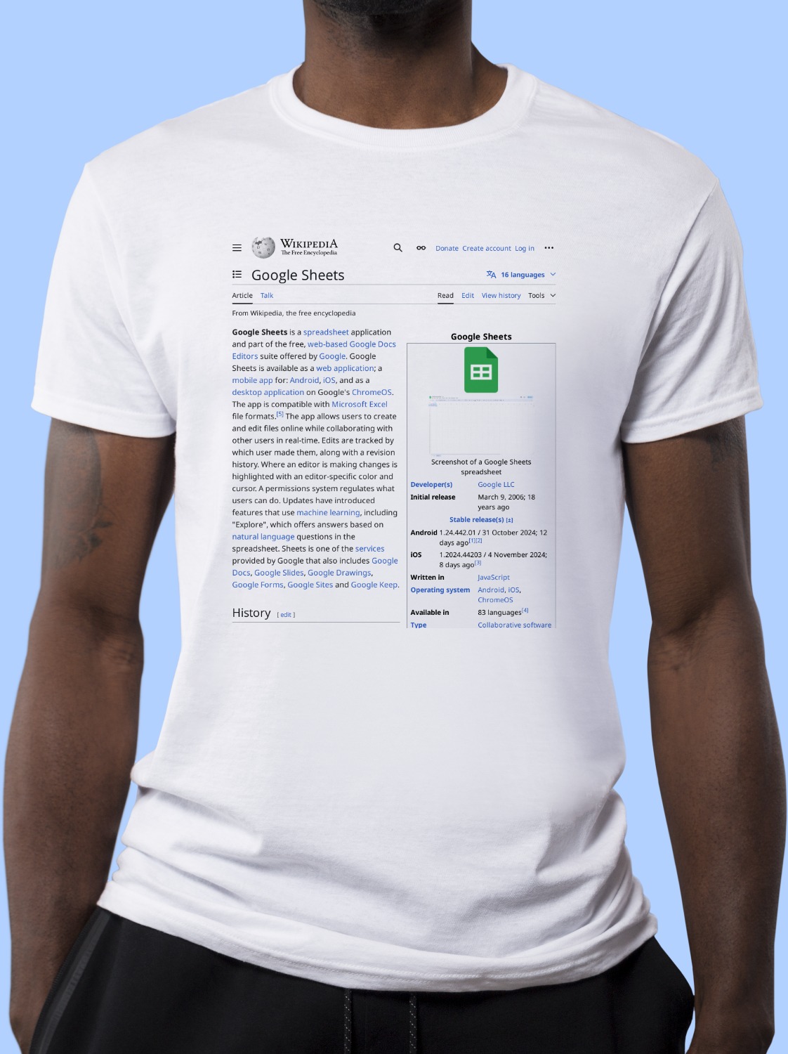 google-sheets-wikipedia-t-shirt