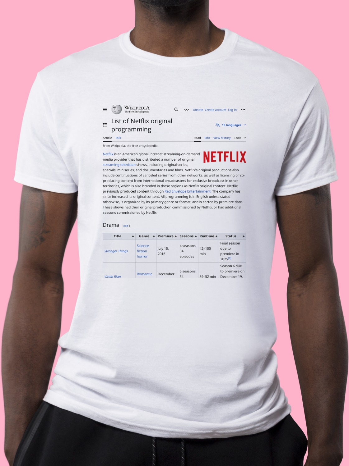 list-of-netflix-original-programming-wikipedia-t-shirt