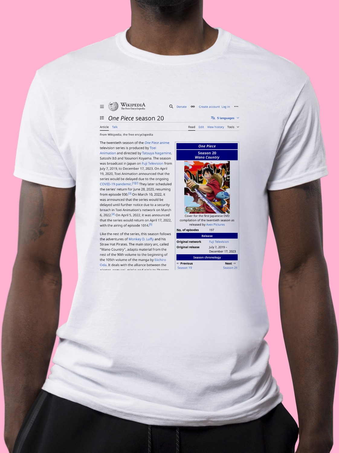 List Of One Piece Episodes Season Wikipedia T Shirt