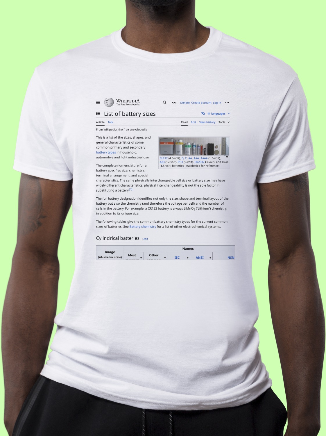 list-of-battery-sizes-wikipedia-t-shirt
