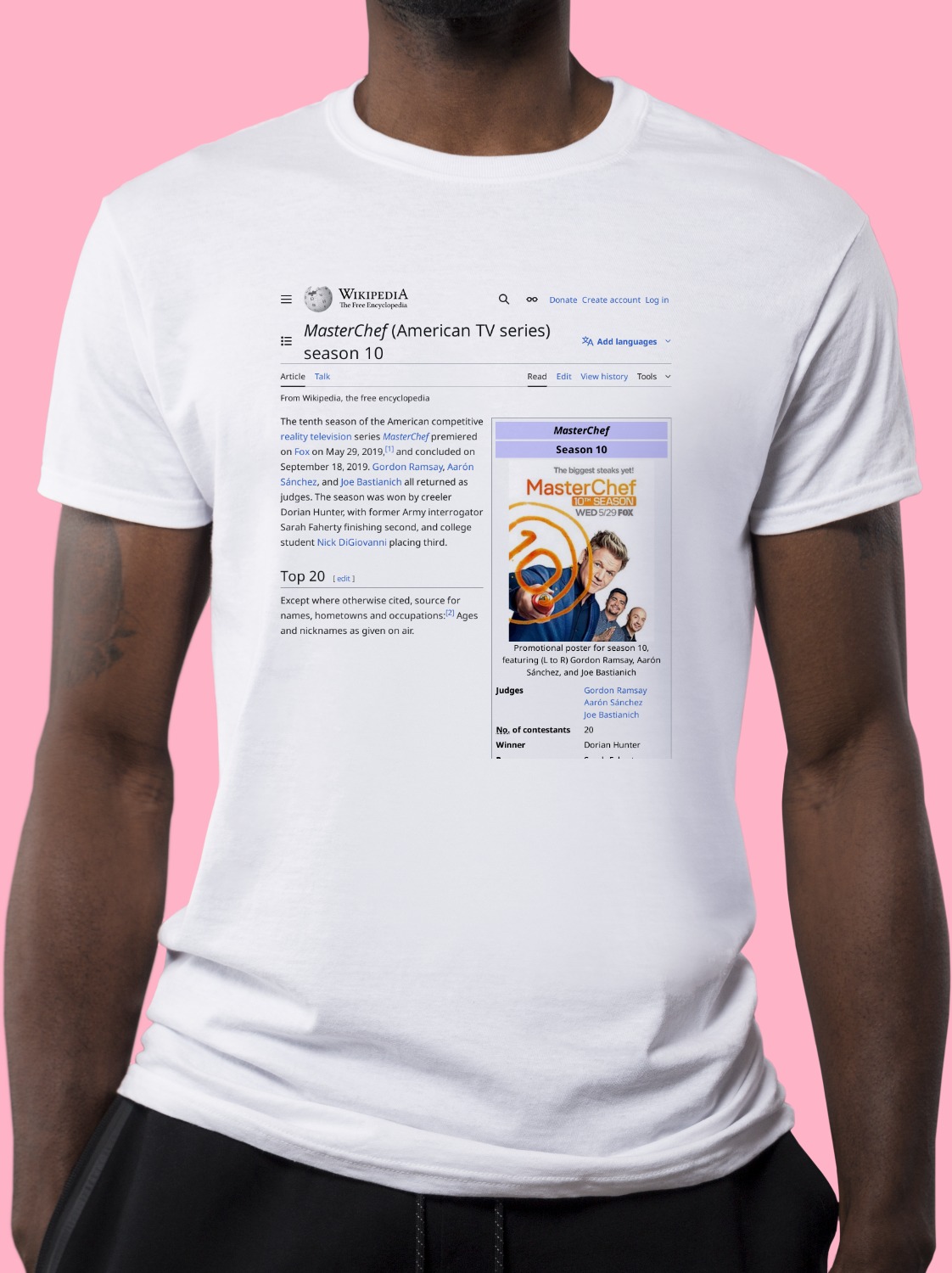 MasterChef (American season 10) Wikipedia TShirt