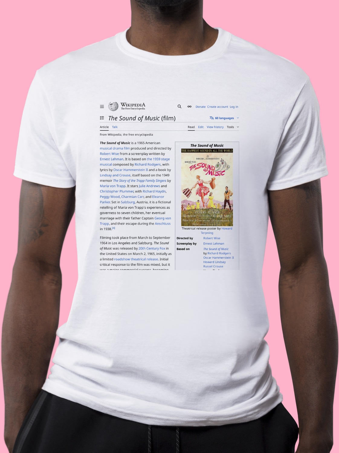 The Sound of Music (film) Wikipedia TShirt