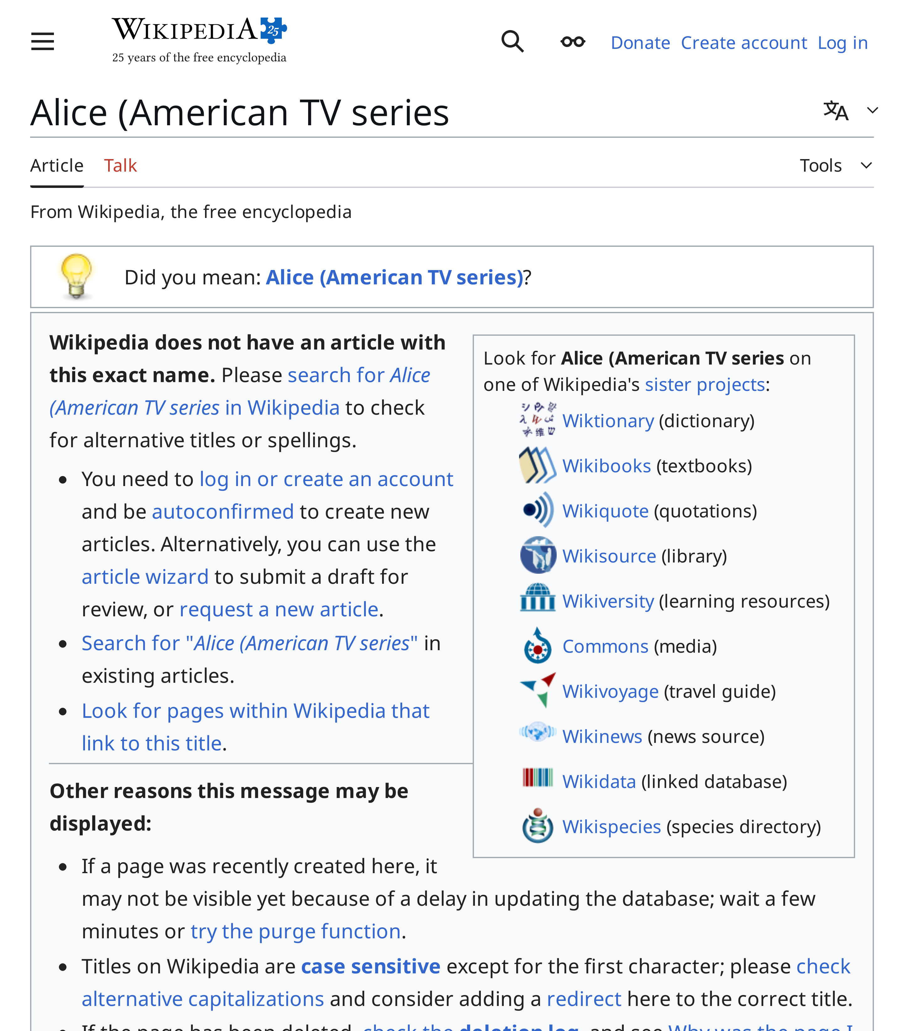 Alice American Tv Series