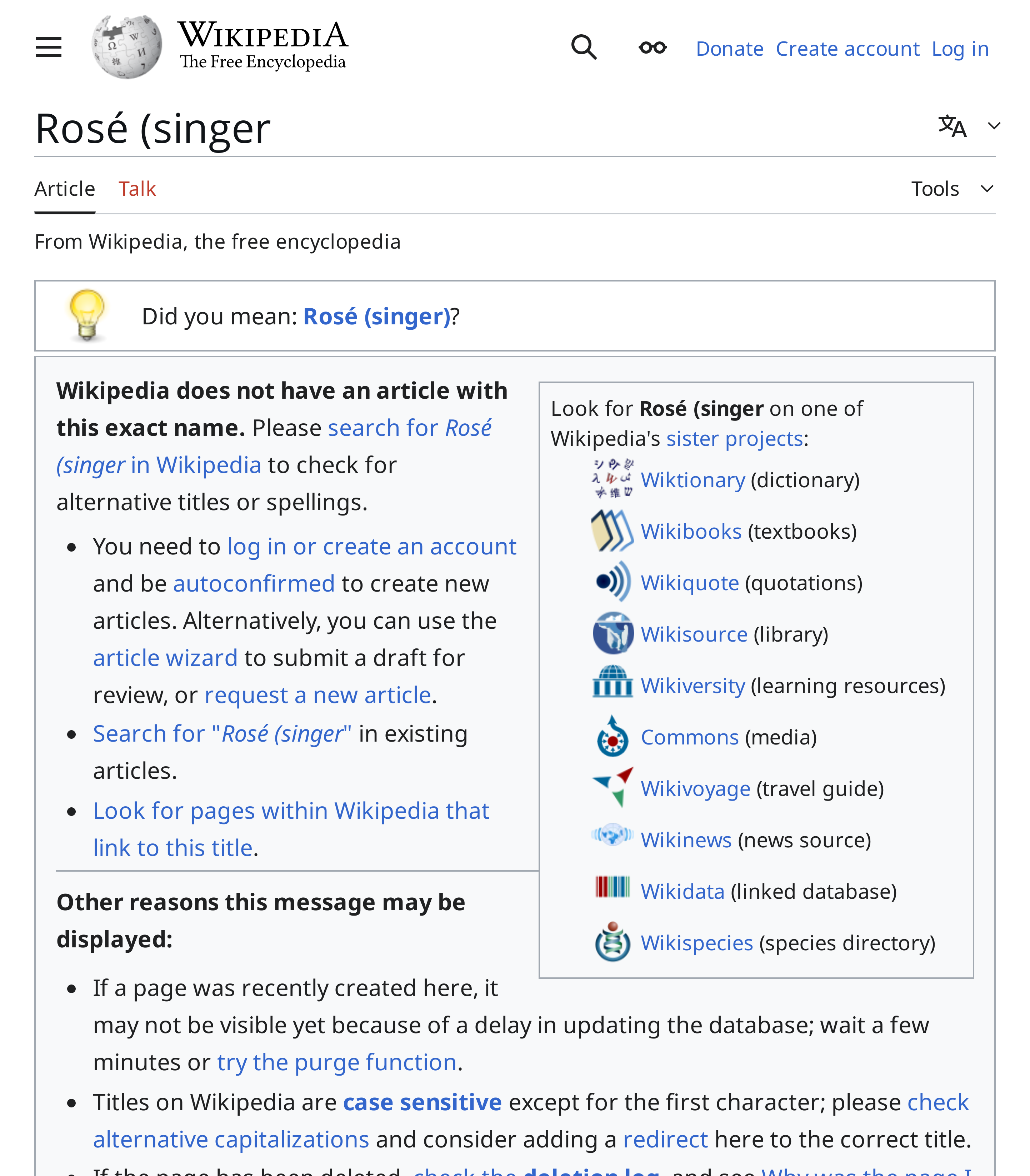 Rose Singer Wikipedia Article T Shirt
